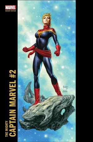Mighty Captain Marvel issue 2-B Joe Jusko Corner Box Cover