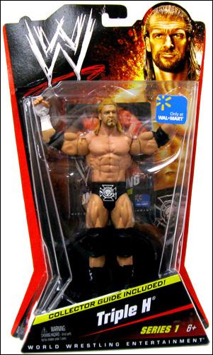 WWE (Series 01) figure 6-C Triple H (with Collector's Guide)
