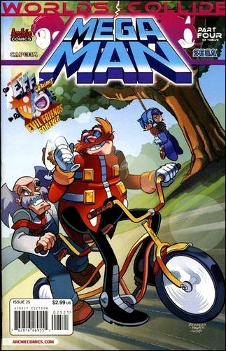 Mega Man issue 25-B Jamal Peppers & Spaz "EFF" Cover