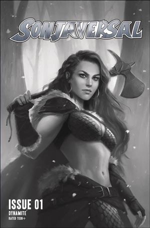 Sonjaversal issue 1-K Mayara Sampaio 1:11 Black & White Cover