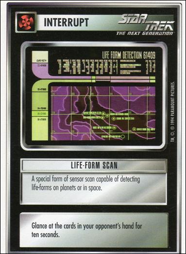 Star Trek: Premiere Unlimited (Base Set) card 127 Life-Form Scan 
