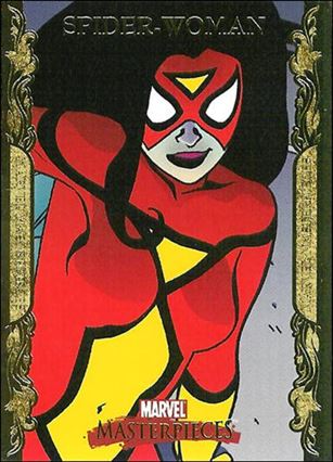 2007 Marvel Masterpieces (Parallel Gold Border Base Set) card 80 Spider-Woman