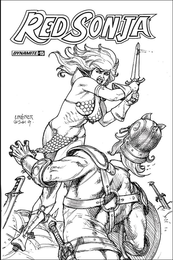 Red Sonja (2019) issue 15-I Joseph Michael Linsner 1:20 Black & White Cover