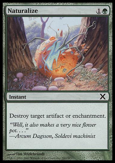 Magic the Gathering: 10th Edition (Base Set) card 282 Naturalize