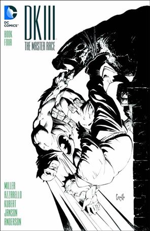 Dark Knight III: The Master Race issue 4-H Greg Capullo Midtown Comics B&W Cover