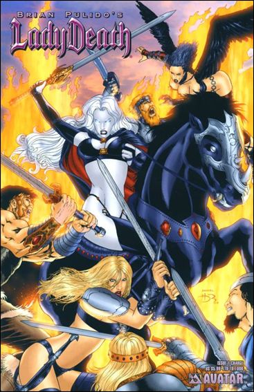 Brian Pulido's Lady Death: Lost Souls issue 1-M Charge Cover 1/1000