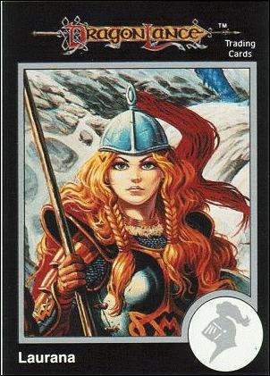 TSR 1991 Trading Cards Premier Edition Factory Set (Base Set) card 15 Dragonlance - Laurana