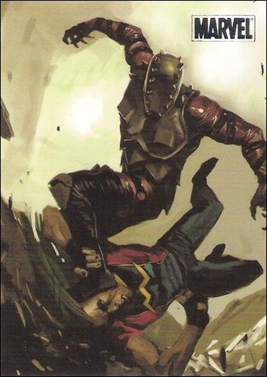 Marvel Heroes and Villains (Silver Foil Parallel Base Set) card 12 Wonder-Man vs Penance