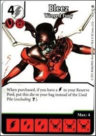 DC Comics Dice Masters War of Light card 78 Bleez: Winged Fury
