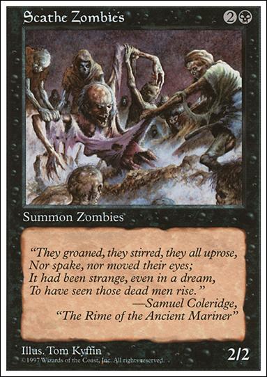 Magic the Gathering: 5th Edition (Base Set) card 192 Scathe Zombies
