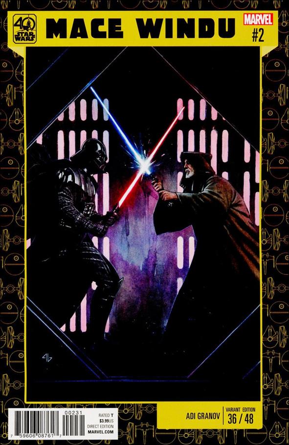 Star Wars: Mace Windu issue 2-B Adi Granov Star Wars 40th Anniversary Cover