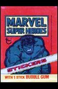 Marvel Super Heroes Stickers card 2-B Sealed Pack - Thing