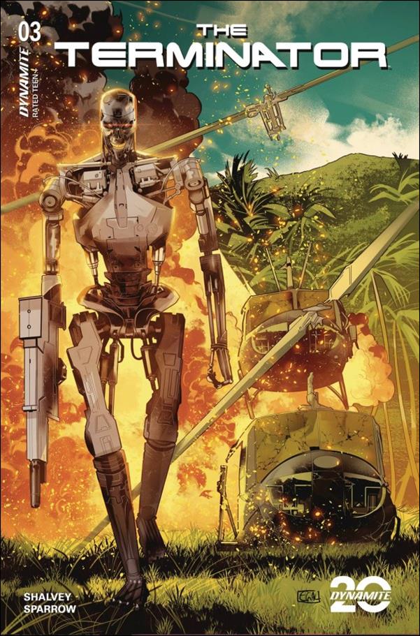 Terminator (2024) issue 3-I Edwin Galmon Foil Cardstock Cover