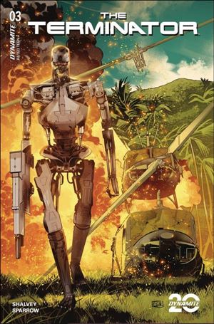 Terminator (2024) issue 3-I Edwin Galmon Foil Cardstock Cover