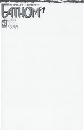 Michael Turner's Fathom (2018) issue 1-I Blank Sketch Cover