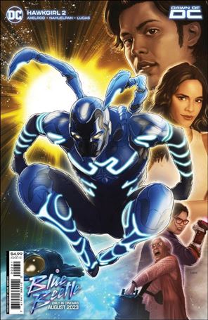 Hawkgirl (2023) issue 2-C Kaare Andrews Blue Beetle Movie Cardstock Cover