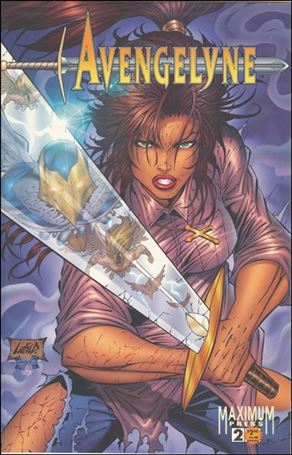 Avengelyne (1996) issue 2 Liefeld/Sibal Cover Flipbook w/Darkchylde Preview