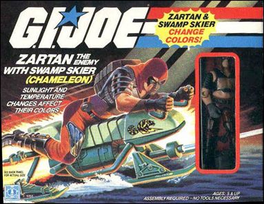G.I. Joe: A Real American Hero 3 3/4" Basic Vehicles and Playsets figure 26 Zartan (w/ Swamp Skier "Chameleon")