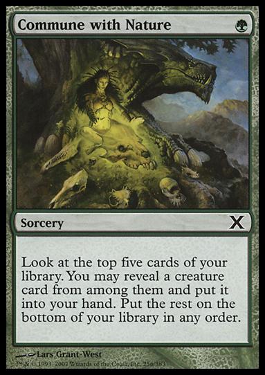 Magic the Gathering: 10th Edition (Base Set) card 256 Commune with Nature