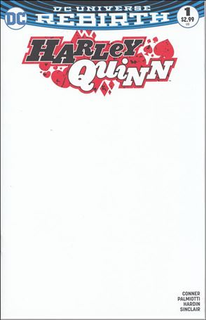 Harley Quinn (2016) issue 1-E Blank/Sketch Cover