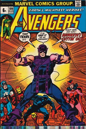 Avengers (1963) issue 109-B UK Price Cover