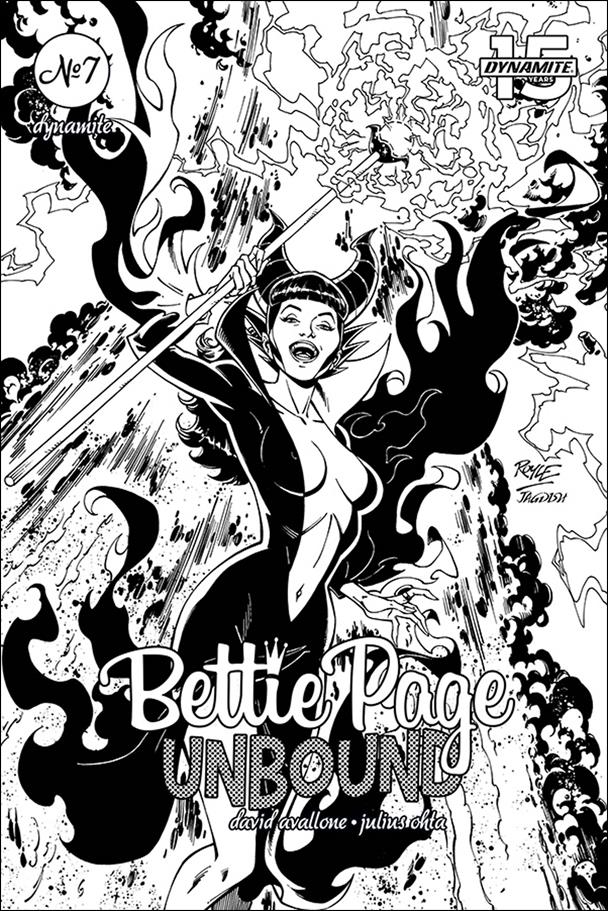 Bettie Page: Unbound issue 7-H John Royle 1:15 Black and White  Cover