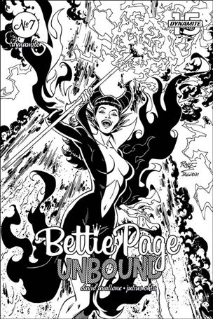Bettie Page: Unbound issue 7-H John Royle 1:15 Black and White  Cover