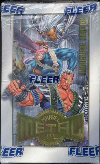 Marvel Metal card 1-D Sealed Box (Retail - X-Men Box Art)