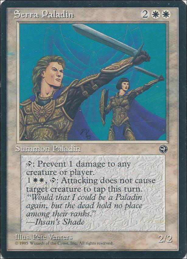 Magic the Gathering: Homelands (Base Set) card 17 Serra Paladin