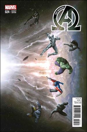 New Avengers (2013) issue 24-B Agustin Alessio 1:10 Right Side Cover