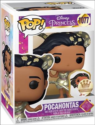 POP! Disney figure 1077-B Pocahontas w/ Pin (Metallic Gold) Funko Shop