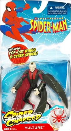 Spectacular Spider-Man (Animated) Spider Charged figure 20 Vulture (Pop-Out Wings)