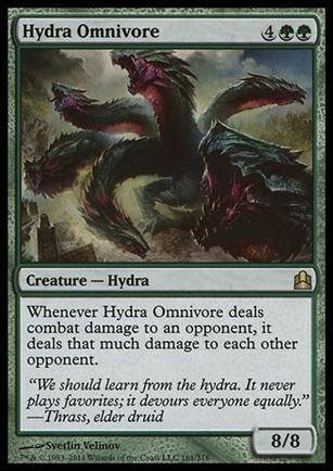 Magic the Gathering: Commander (Base Set) card 161 Hydra Omnivore