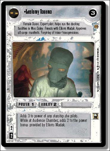 Star Wars: Jabba's Palace Limited (Base Set) card 113 Leslomy Tacema