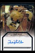 Star Wars Galactic Files (Autograph Subset) card nn5 Felix Silla as Widdle Warrick 1/500 (1:605 Packs)
