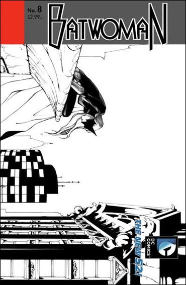 Batwoman (2011) issue 8-B Wraparound 1:25 Black and White Cover