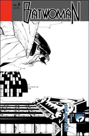 Batwoman (2011) issue 8-B Wraparound 1:25 Black and White Cover