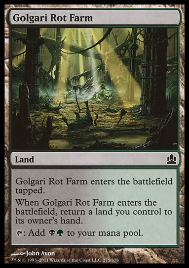Magic the Gathering: Commander (Base Set) card 275 Golgari Rot Farm