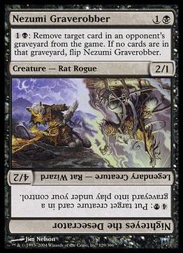 Magic the Gathering: Champions of Kamigawa (Base Set) card 129 Nezumi Graverobber