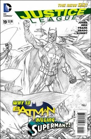 Justice League (2011) issue 19-E Ivan Reis 1:100 Sketch Cover