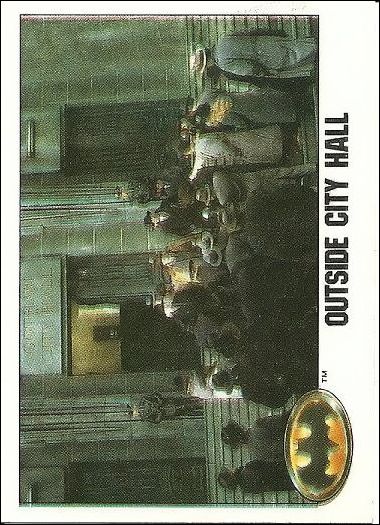 Batman: Series 1 (Base Set) card 54 Outside City Hall