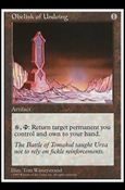 Magic the Gathering: 5th Edition (Base Set) card 393 Obelisk of Undoing