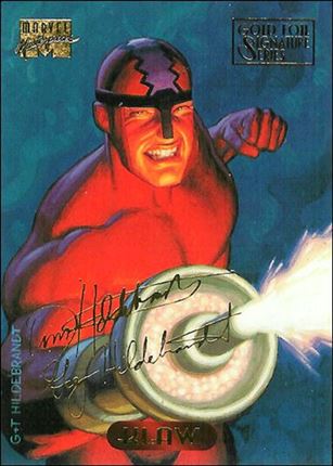 1994 Marvel Masterpieces (Gold-Foil Signature Parallel Base Set) card 63 Klaw