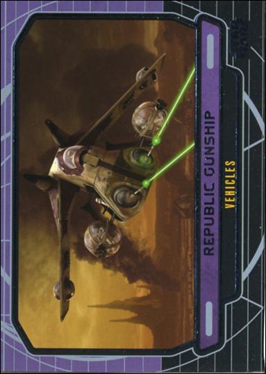 Star Wars Galactic Files (Base Set) card 254 Republic Gunship Vehicles
