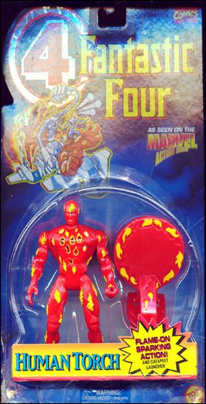Fantastic Four  figure 10 Human Torch (Flame-On Sparking Action)
