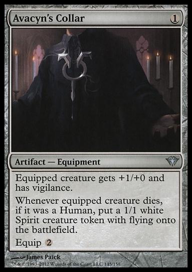 Magic the Gathering: Dark Ascension (Base Set) card 145 Avacyn's Collar