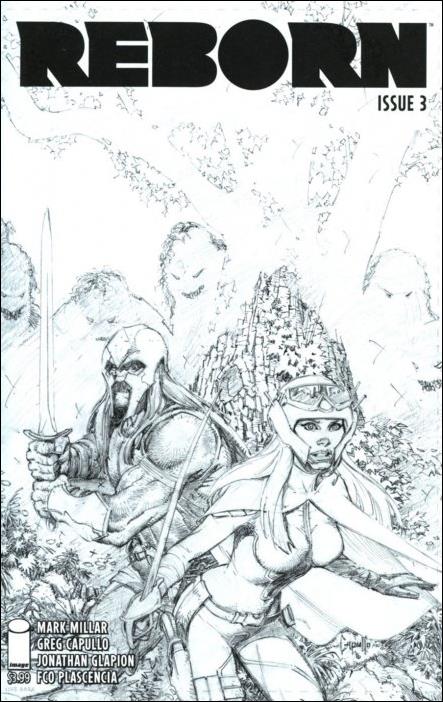 Reborn issue 3-D Greg Capullo 1:100 Sketch Cover