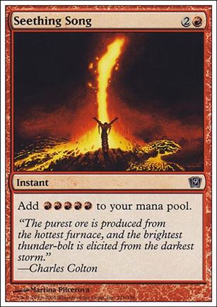 Magic the Gathering: 9th Edition (Base Set) card 216 Seething Song