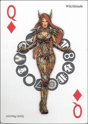 Artifacts Playing Cards (Promo) card Q Diamonds Witchblade - Sara Pezzini
