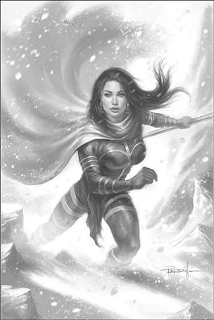 Dejah Thoris (2019) issue 9-Q Lucio Parrillo 1:50 Black & White Virgin Cover